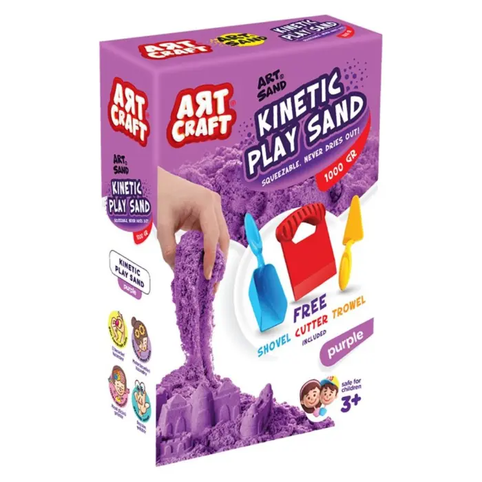 ART CRAFT Modeling sand, 1000 g, purple, 03694