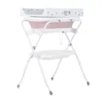 Baby bath, Mat and Stand Fiore- Pink