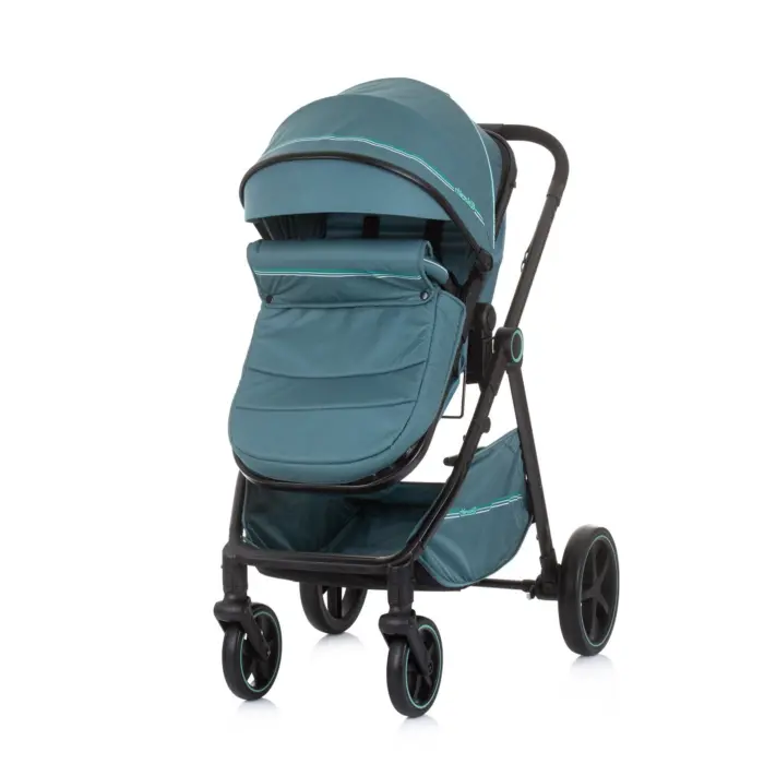 Karrocë për bebe Chipolino Misty 2 në 1, aloe (gri-jeshile)