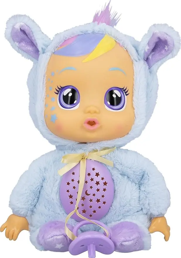 Cry Babies Goodnight Jenna – 30 cm baby doll with 5 lullabies, 8 sounds and starry sky projector