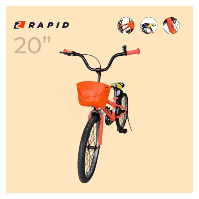Bicycle 20 Rapid Police Orange