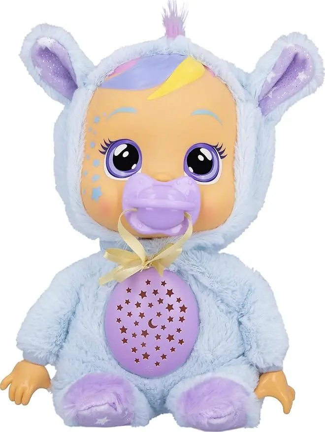 Cry Babies Goodnight Jenna – 30 cm baby doll with 5 lullabies, 8 sounds and starry sky projector