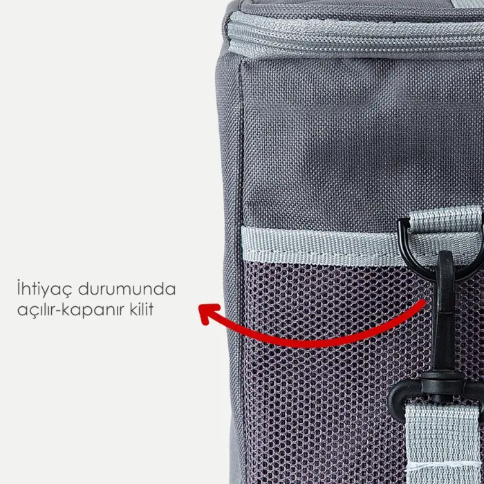 Baby Jem Insulated bag for baby food and bottles, grey – image 4