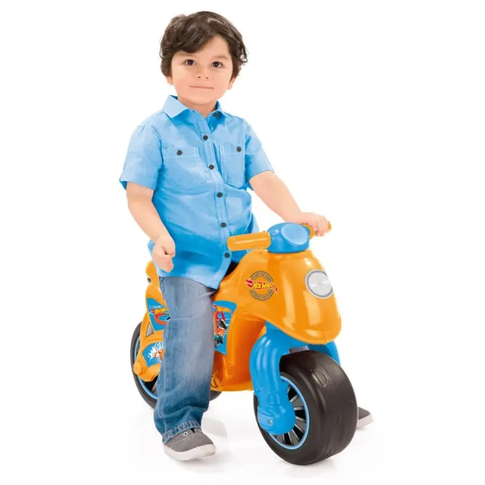 Dolu Мотор туркалка Hot Wheels за деца, портокалов со сини детали – слика 4