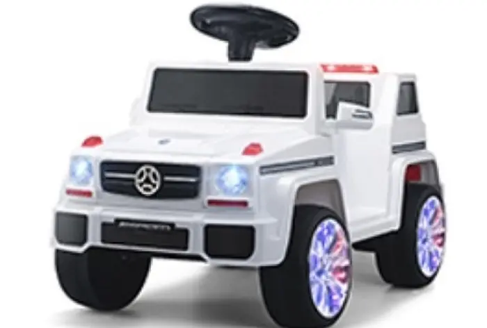 Детски џип Mercedes G-класа AMG со светла и музика, бел