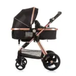 Baby Stroller Havana- Obsidian/Gold