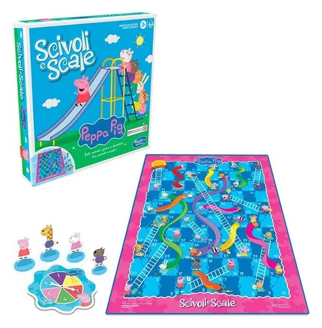 Peppa Pig Друштвена игра Лизгалки и скали (Chutes and Ladders)
