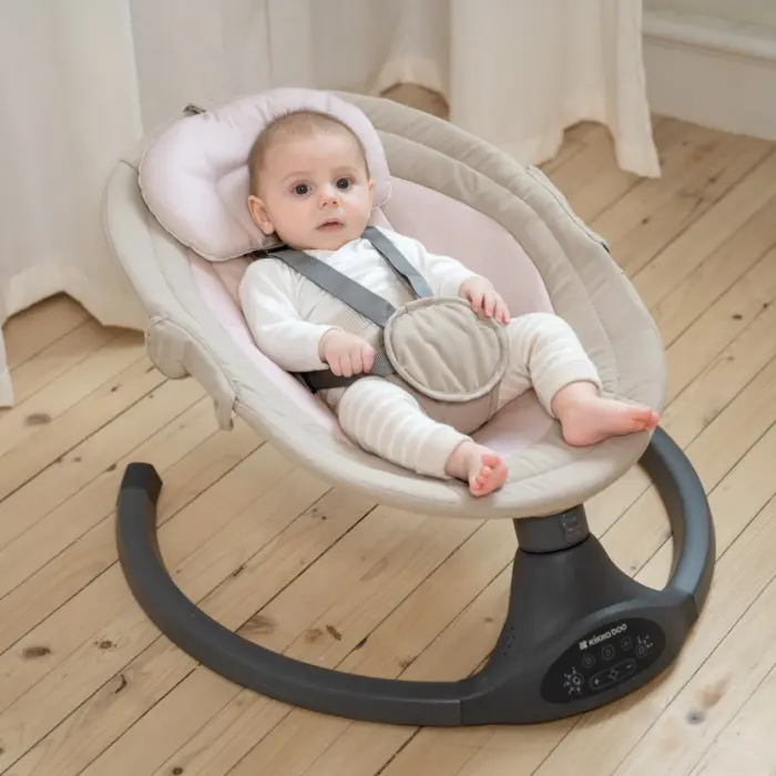 Kikka Boo Електричен релаксатор лулашка Codie 2025 со Bluetooth и далечински, беж – слика 3