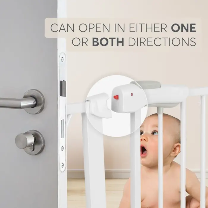 Kikka Boo Safety gate for doors and stairs All Safe, white