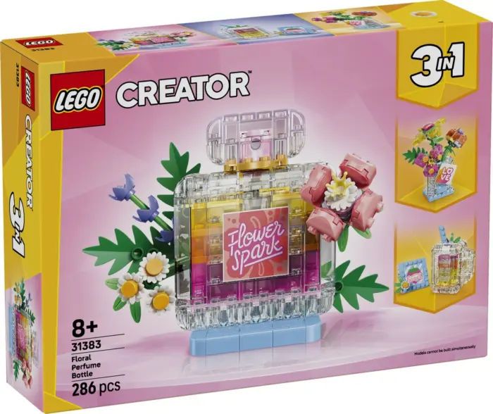 LEGO® Creator 3 në 1 Shishe parfumi me lule (31383)