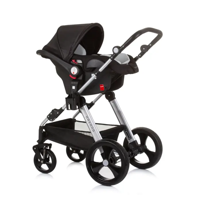 Baby Stroller Havana- Obsidian/Silver