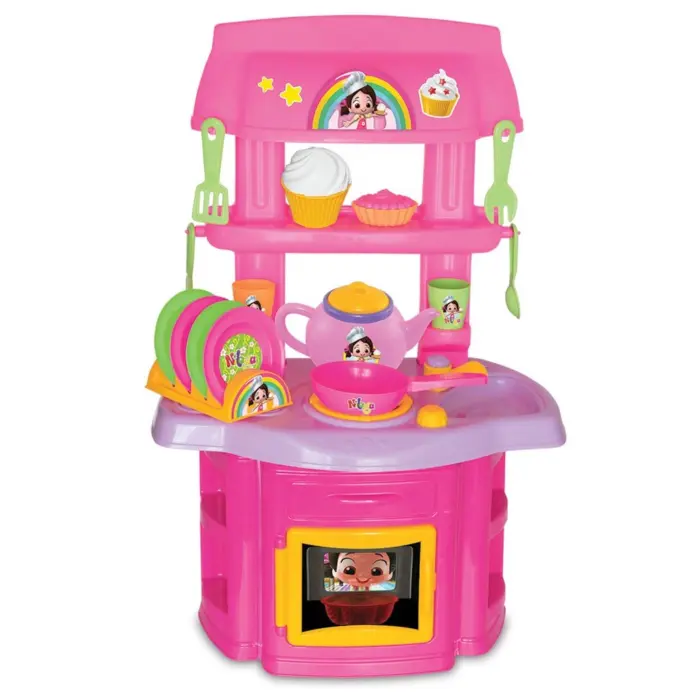 Dede Детска кујна Niloya Chef Kitchen со садови, 16 делови – слика 3