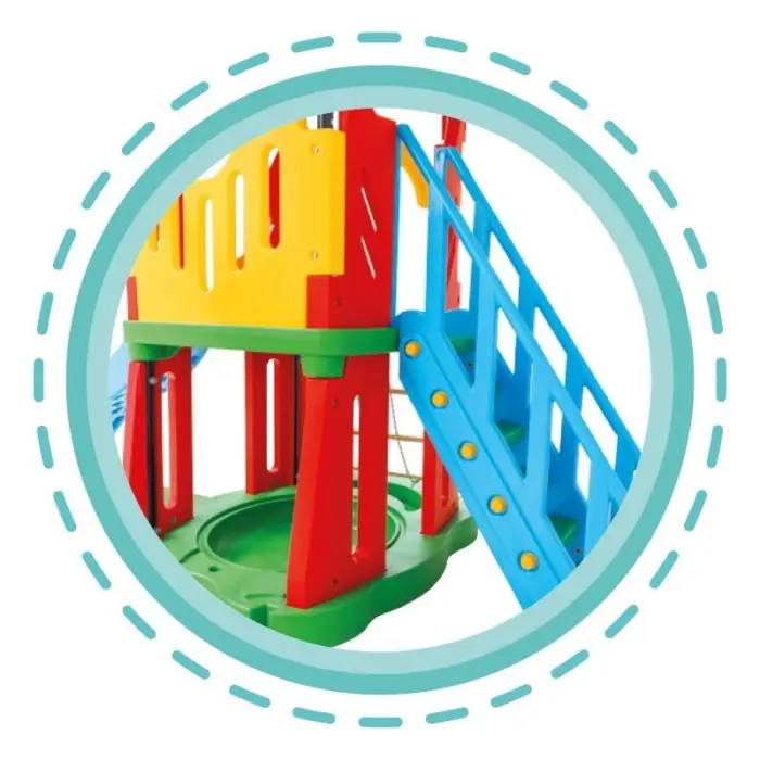 Pilsan Large Slide with 3 Swings