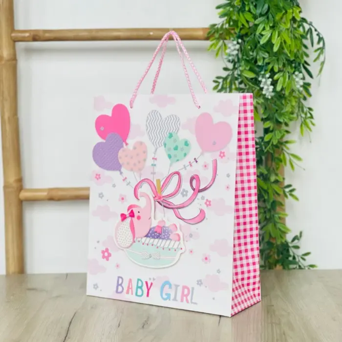Украсно ќесе за бебешки подарок Baby Boy / Baby Girl, 26 x 32 x 10 cm – слика 4