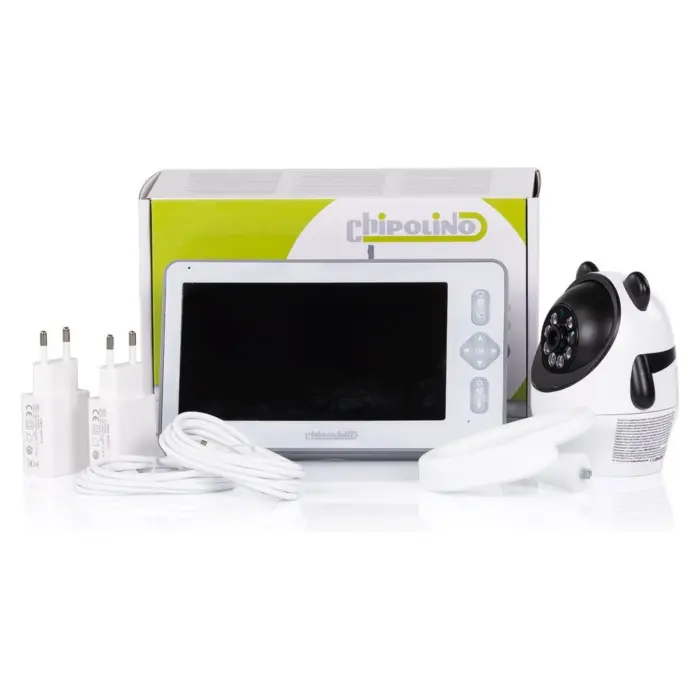 Video monitor për bebe CHIPOLINO Titan me ekran 7 inç Full HD, i bardhë, VIBEFTI02501WH