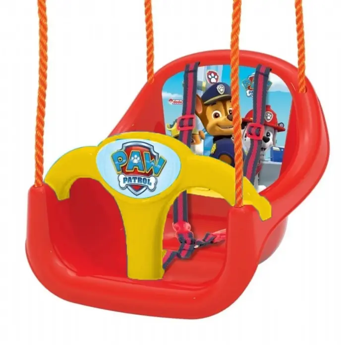 Dede Paw Patrol children's swing with safety belt, red