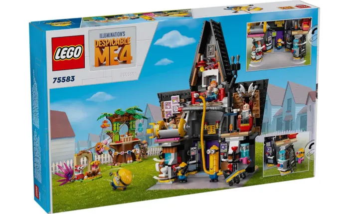 LEGO® Despicable Me 4 – Minionët dhe vila familjare e Gru (75583)