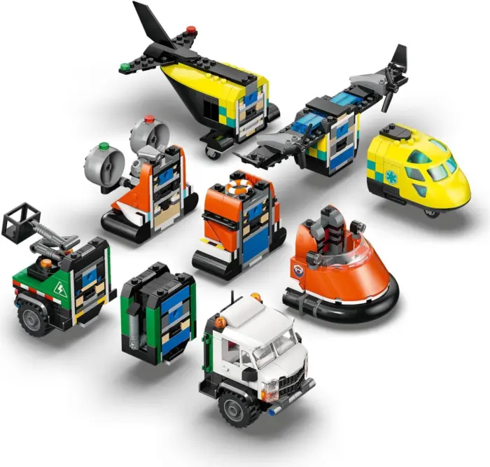 LEGO® City Комбинации: авион, сервисен камион и ховеркрафт (60505) – слика 3