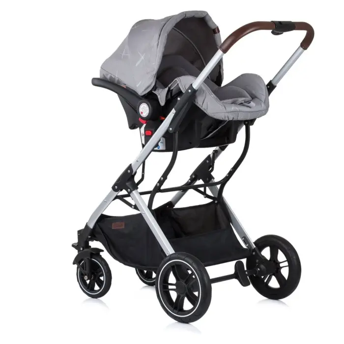CHIPOLINO Zara car seat/carrycot 0-13 kg with stroller adapters, platinum, SKZA02202PL
