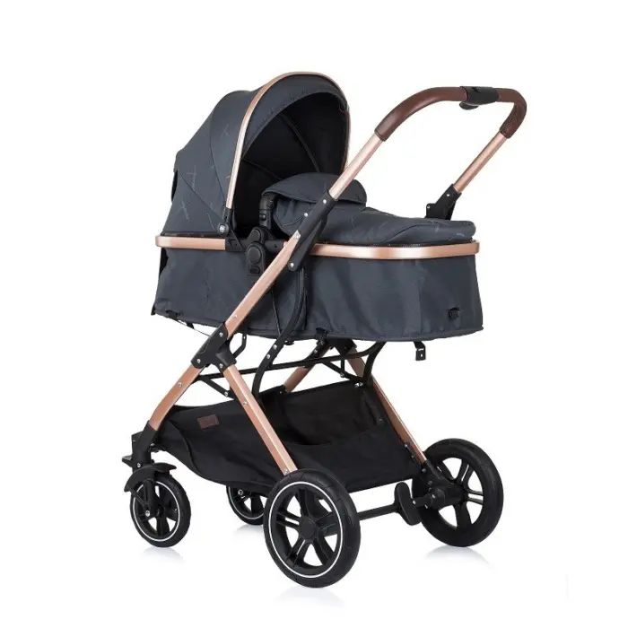 Karrocë kombinuese CHIPOLINO Zara 2 në 1, deri në 22 kg, antracit, KKZAT02201AN