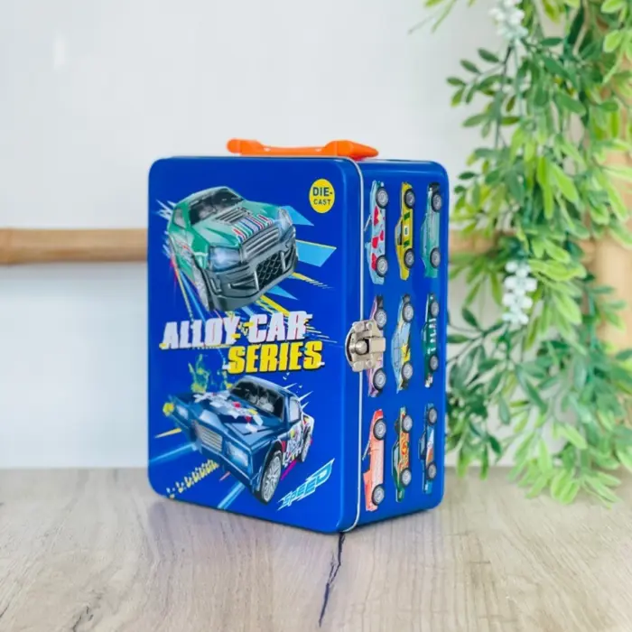 Метална кутија со 18 метални автомобилчиња Alloy Car Series – слика 5
