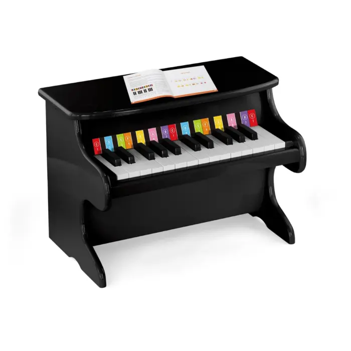 Viga Piano prej druri për fëmijë My First Piano, 25 tasta, e zezë