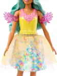 Barbie A Hidden Magic – kukull “Teresa” me fustan përrallor, flokë të valëzuara dhe krehër për lojë zbavitëse me stilizim