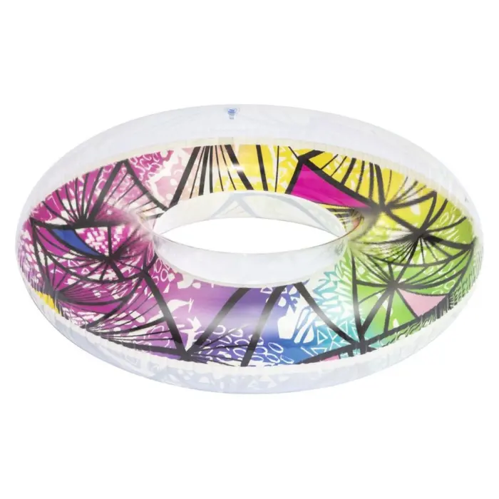 Bestway Stained Glass swim ring with transparent top, Ø119 cm