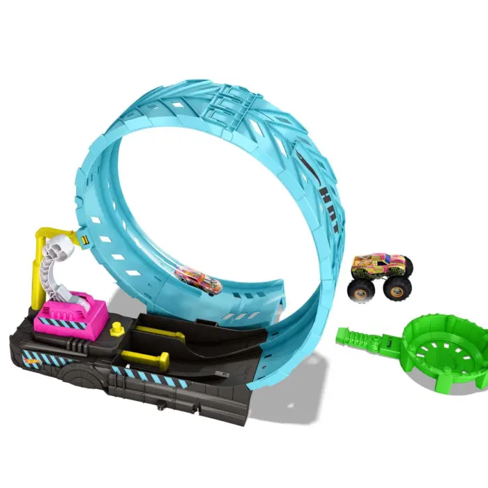 Hot Wheels Monster Trucks Pistë Epic Loop Challenge që shkëlqen në errësirë – foto 3