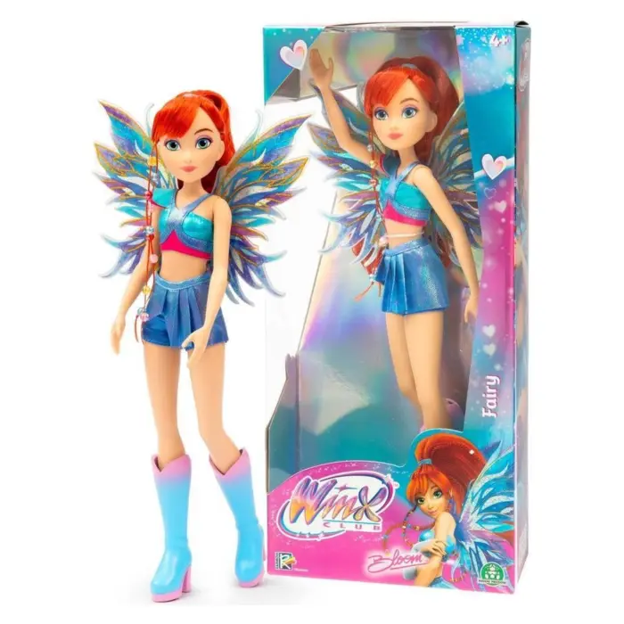 Winx Club Kukull zanë me krah të heqshëm, 27 cm (asortiment)