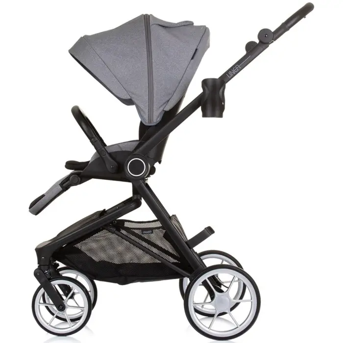 Chipolino Linea 3-in-1 baby stroller, Ash (grey)