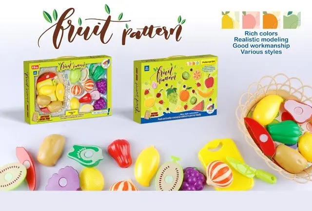 Сет овошје и зеленчук за сечење Fruit Pattern со ножче и даска
