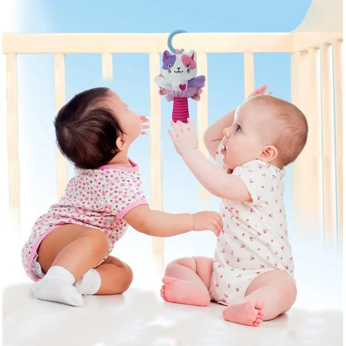 Clementoni Baby Мека тропка Маче Lovely Soft Cat со прстен за закачување – слика 4