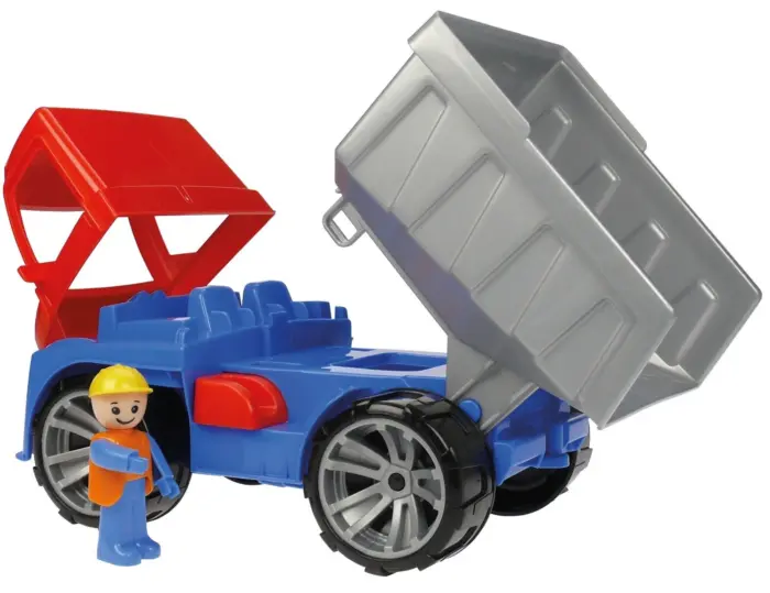 ak-n6-04410-1 Lena TRUXX dump truck with driver figure, length 27 cm