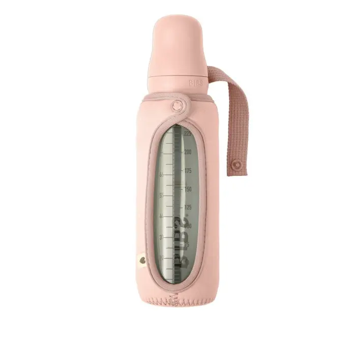 BIBS Mbështjellëse neoprene për shishe qelqi 225 ml, Blush (rozë)
