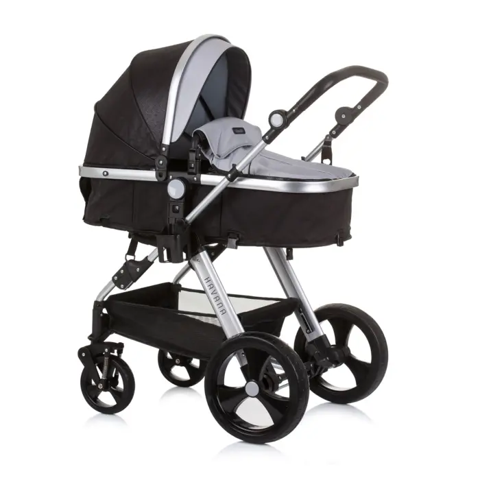 Baby Stroller Havana- Obsidian/Silver