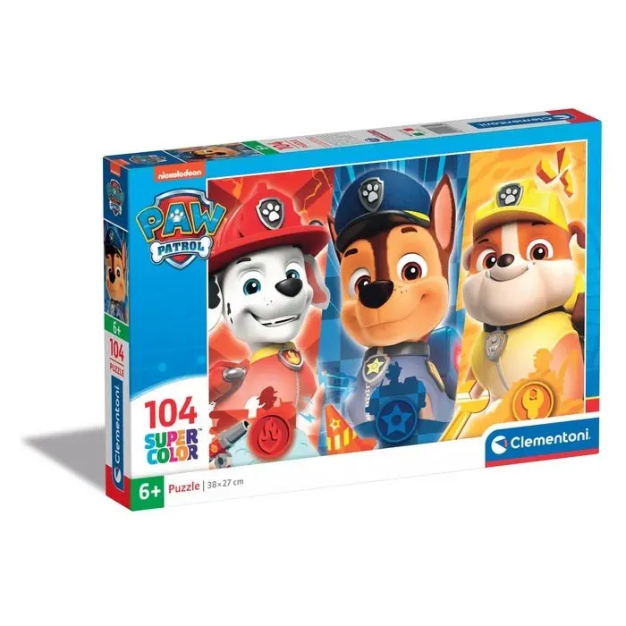 Clementoni Сложувалка Supercolor Paw Patrol, 104 парчиња – слика 2