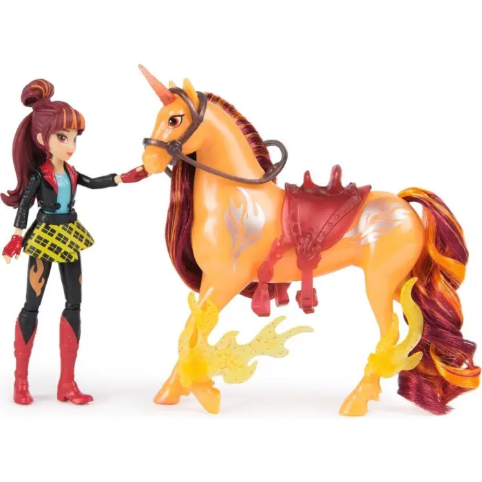 Unicorn Academy Кукла Valentina и еднорог Cinder, сет The Power of Friendship