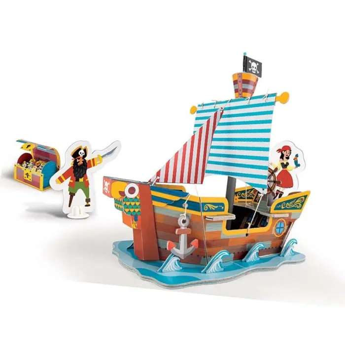 Clementoni Education Puzzle 3D Anija e piratëve The Galleon