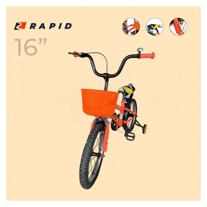 Велосипед 16 Rapid Police Портокалов