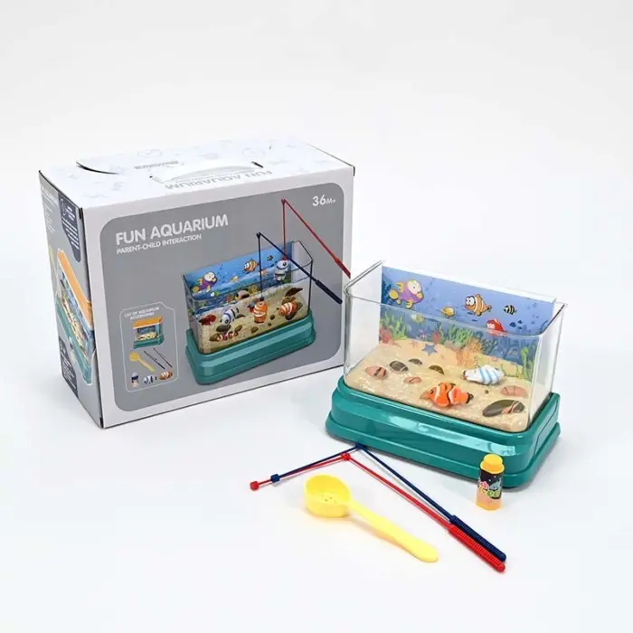 Fun Aquarium musical aquarium with fishing game, lights and sounds