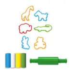 MODELING CLAY SET 200 G. ANIMALS