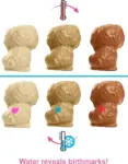 Barbie doll and pet set – mommy dog, 3 little puppies with color-change feature and pet accessories