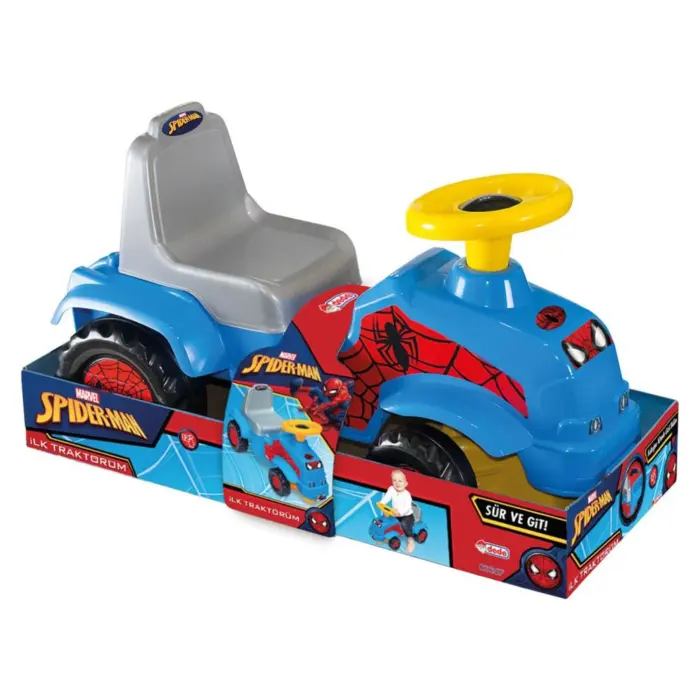 DEDE My First Tractor Spider-Man push toy tractor, 03357