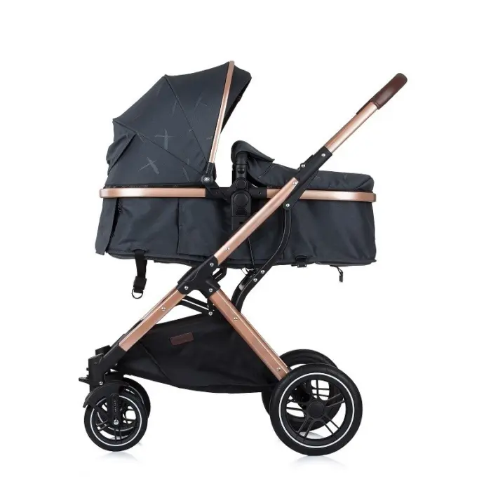 Karrocë kombinuese CHIPOLINO Zara 2 në 1, deri në 22 kg, antracit, KKZAT02201AN