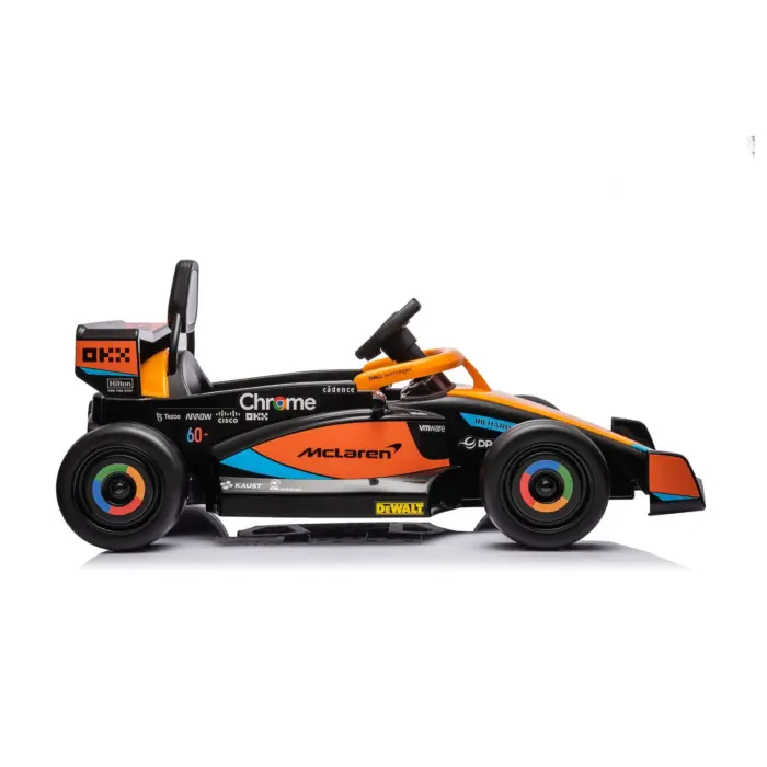 Акумулаторска количка McLaren Formula 1 портокалова - Chipolino