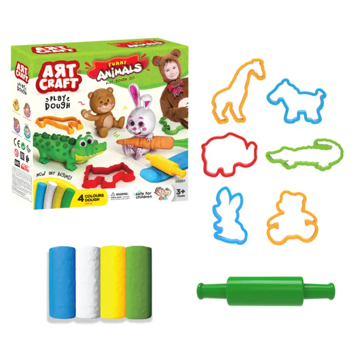 MODELING CLAY SET 200 G. ANIMALS
