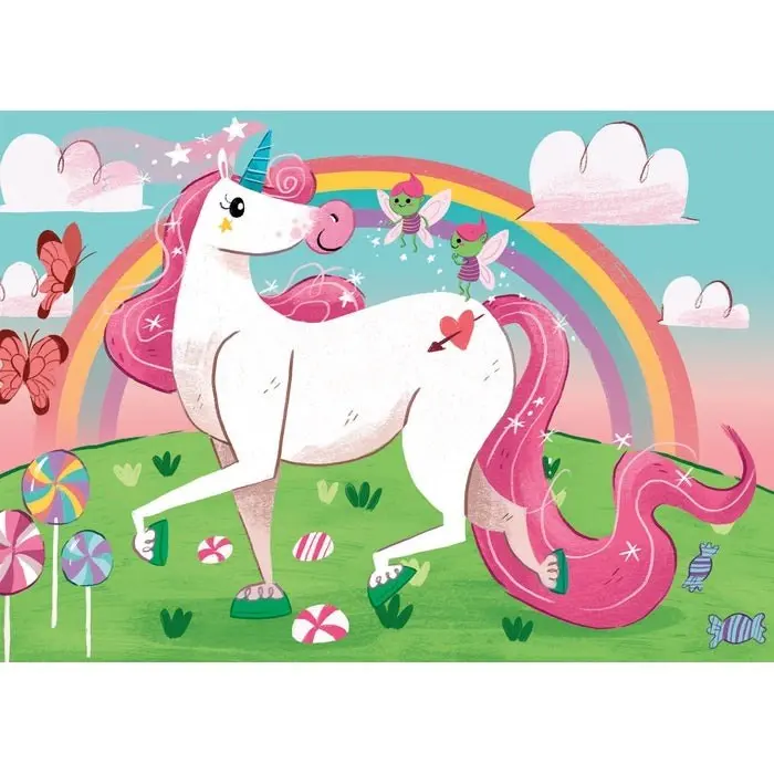 Clementoni Сложувалка Supercolor I Believe in Unicorns, 2 x 20 парчиња – слика 3