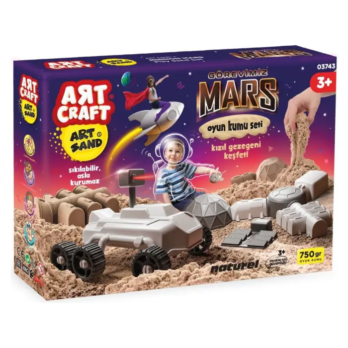 ART CRAFT Kinetic sand set Mars Mission, 750 g, 03743