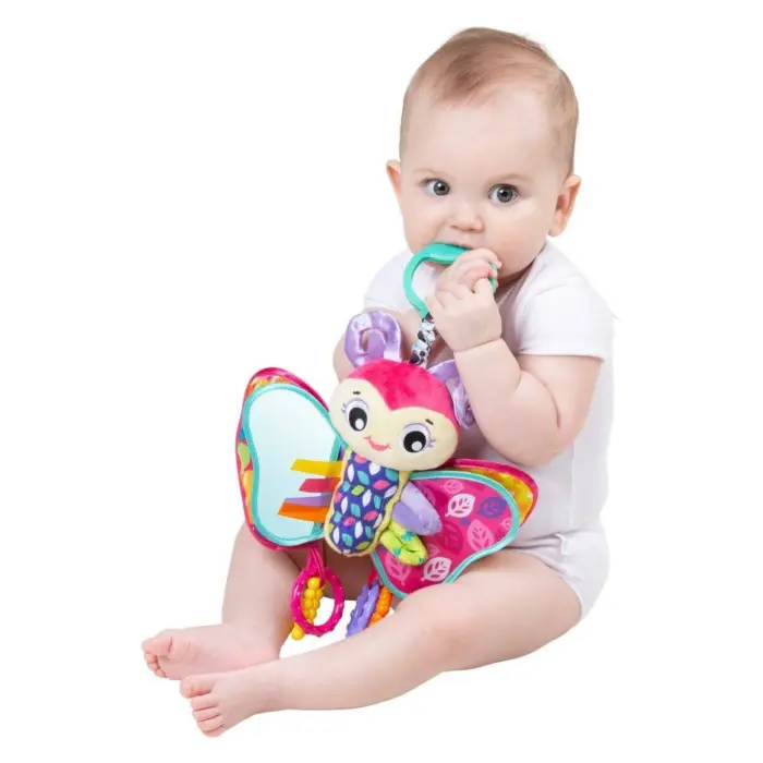 Playgro Lodër aktivitetesh për karrocë flutur Blossom me pasqyrë – foto 2
